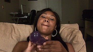Black teen masturbate with dildo