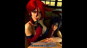 Miss Fortune Ahri Cosplay Heat Up in Steamy League Encounter