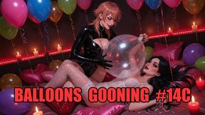 Balloons Gooning #14C: Latex Tension Overload (Animated, Music)