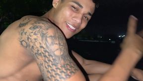 EastBoys.com: Colombian Reed & Lucian Reed great poke outdoors