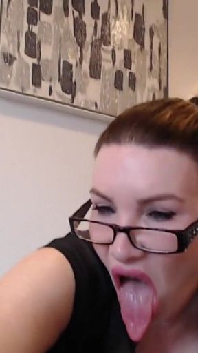 Slutty secretary double anal orgasm