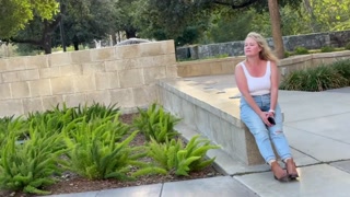 Publicly Pissing my Jeans, Walking Around Flashing Wet then Masturbating