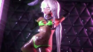 【MMD R-18 yo SEX DANCE】BUNNY EROTIC GODDESS BODY GIGANTIC BUTTS テイスティインテンスセックス [MMD]