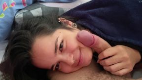 Lunah Blanc Wakes up Ragnar Blanc with Her Mouth and Ends up Getting Fucked on All Fours Hard