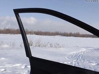 SLOPPY ORAL PLEASURE AND CUM DRINK IN THE CAR