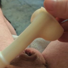 Fucking my tiny Innie dick hole with my CnB duck call