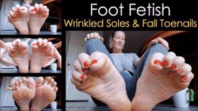 Foot Fetish: Wrinkled Soles and Fall Toenails - wmv