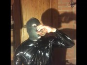 Kinky CD slut drinks own piss