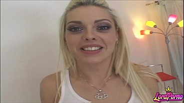 Blonde MILF Starla Sterling Deep-Throats and Gets Pounded Hard