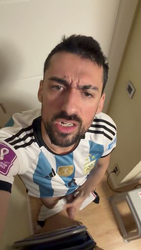 Hot Stepdaddy Showing off Big Cock and Cums Like a Fountain