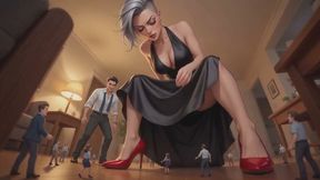 Giantess Stories #9B: Silver-Haired Goddess Confession (Animated)