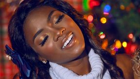 Two ebonies Ana Foxxx and Lotus Lain are having amazing XXX-Mas sex