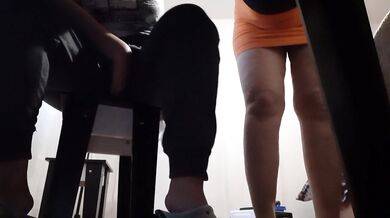Teacher nearly catches me fingering under the table then I gush all over my skirt