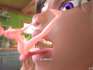 CG Trans Sex With A Biggest And A Small! SPANISH SUBTITLES