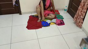 poor beggar indian woman seeling clothes fuck with customer clear hindi voice