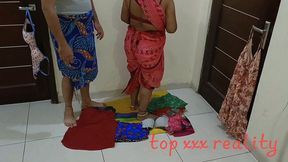 poor beggar indian woman seeling clothes fuck with customer clear hindi voice