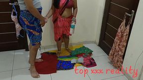 poor beggar indian woman seeling clothes fuck with customer clear hindi voice