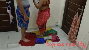 poor beggar indian woman seeling clothes fuck with customer clear hindi voice
