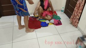 poor beggar indian woman seeling clothes fuck with customer clear hindi voice