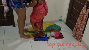 poor beggar indian woman seeling clothes fuck with customer clear hindi voice