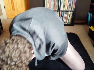 transsexual Rides Biggest Bad-Dragon Sex toy