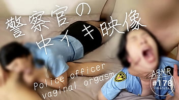 【警察官の中イキ】「誰かきちゃう！ダメ、先輩&hellip_！イク&hellip_！」変態婦警がアヘ顔で喘ぐ