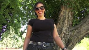 Cum on My boot in the park!