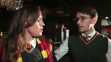 Harry Potter Fucks Hermione &amp_ Moaning Myrtle Until They Forget Every Spell They Know - Harry Potter Porn Cosplay Parody
