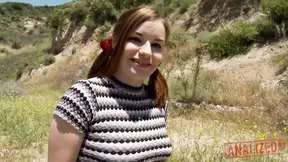 Cheating wife gets wild anal in a camping threesome