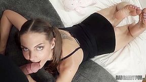 Sadie Holmes Is Jealous Of Stepdaddy Fucking Sleepover