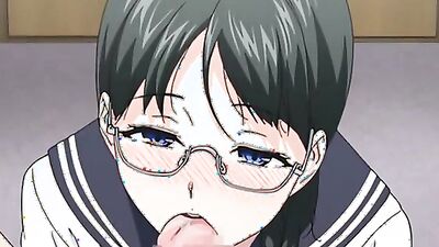 Nervous cartoon cutie sucks and fucks 2 cocks in a steamy hentai sex movie