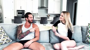 Kenna James gets eaten out and shagged in the kitchen