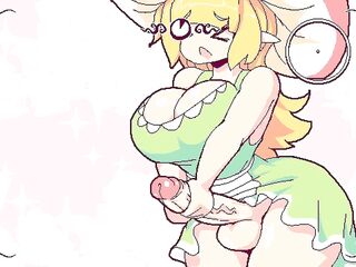 Shemale hentai Waitress Rubbing Her Rod Against The Owner - Shemale hentai di Funghi