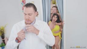 ”BRAZZERS Tokyo Lynn & her fiancé are getting ready to go out but she wants other huge dick”