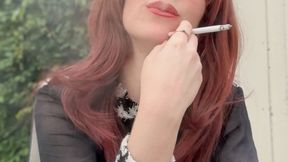 Without better company, Lady Theodora talks to her ashtray like he’s people