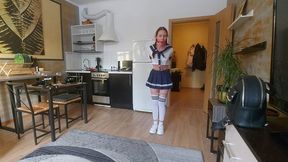 Ness_Bondage school-girl_Gagging_Hopping_Tr7_Tel_Part 2