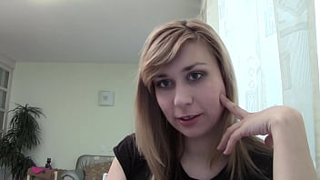 Milena Blonde Babe Chats on Webcam in Non-Nude SFW Clip