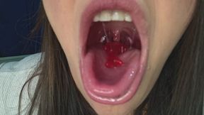 Extreme throat flexing and swallowing shark