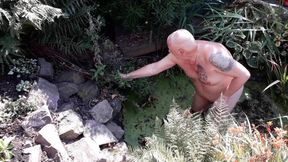 The life of a naked handyman, called next door to clean out the pond