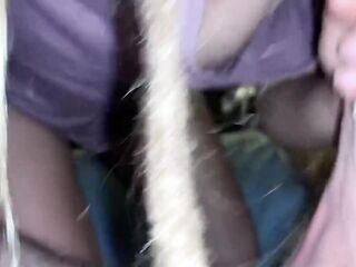 Golden-haired dreadlock hotty oral-job and cum gulp