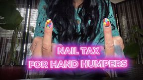 NAIL TAX FOR HAND HUMPERS - Financial Domination: MistressRavenFD drains your wallet as She humiliates you for having a fingernail fetish.