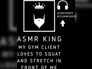 ASMR - Personal trainer bangs his client. For her, moaning/audio episode