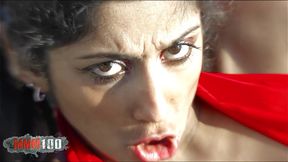 indiana fox , skinny indian babe fucking with rob diesel at the beach