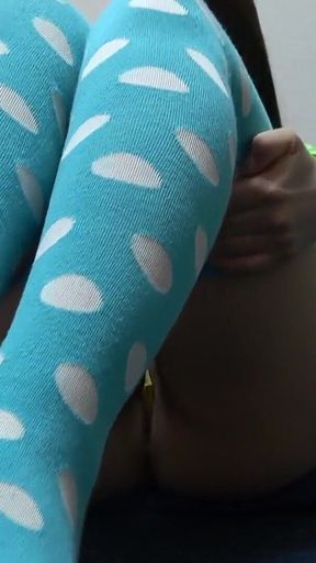 No Bra Nipple Stickers, Micro Mini Skirt, Thong Panties Wedgie Cameltoe, Japanese Girl Does Seduce Exercises in Apartment
