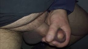 Fat Amateur Bear Daddy's Cum Shot in the Video Booth