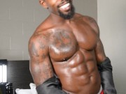 MY PHOTOGRAPHER PULLS OUT MY BLACK COCK