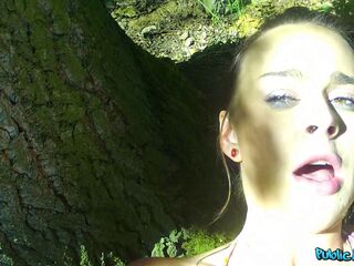 nineteen year old in a bikini drilled at the LAKES - Public Agent