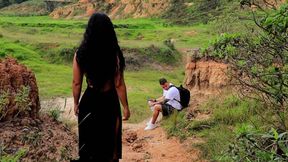 Outdoor Sex! a Cute Colombian in the Middle of the Desert Until I Make Her Come