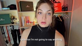 sloppy blowjob and cum on latex gloves fetish