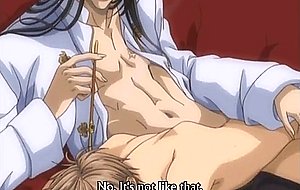 Tied hentai guy gets unpleasant surprise